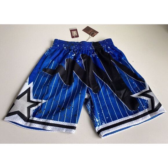 Mitchell & Ness Blue NBA Orlando Magic 1994-95 Hyper Hoops Swingman Shorts Sz M - Picture 1 of 12